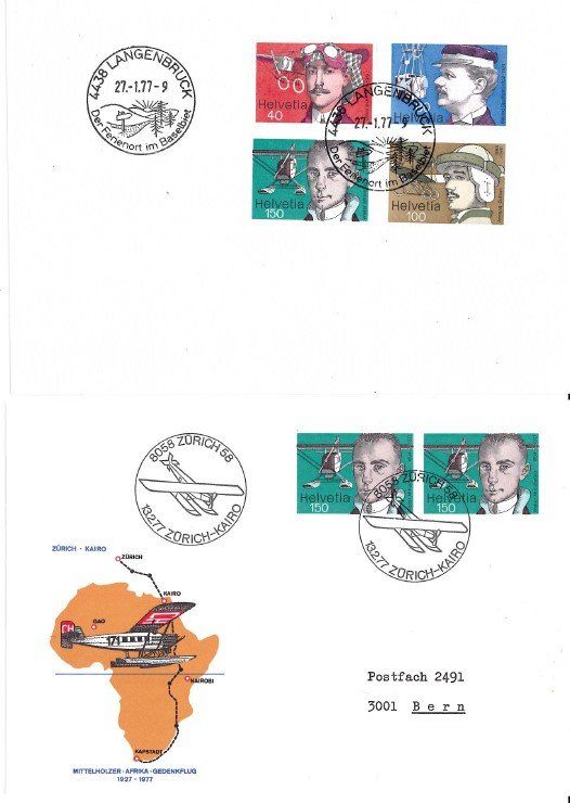 Tutti i francobolli: Schweizer Flugpioniere – Usato da Bellach venduto da qsearch 1