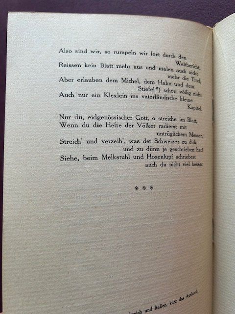 Libri: Heinrich Federer, Unser Herrgott und der Schweizer, EA – Usato da Bern venduto da oregonzwei 5