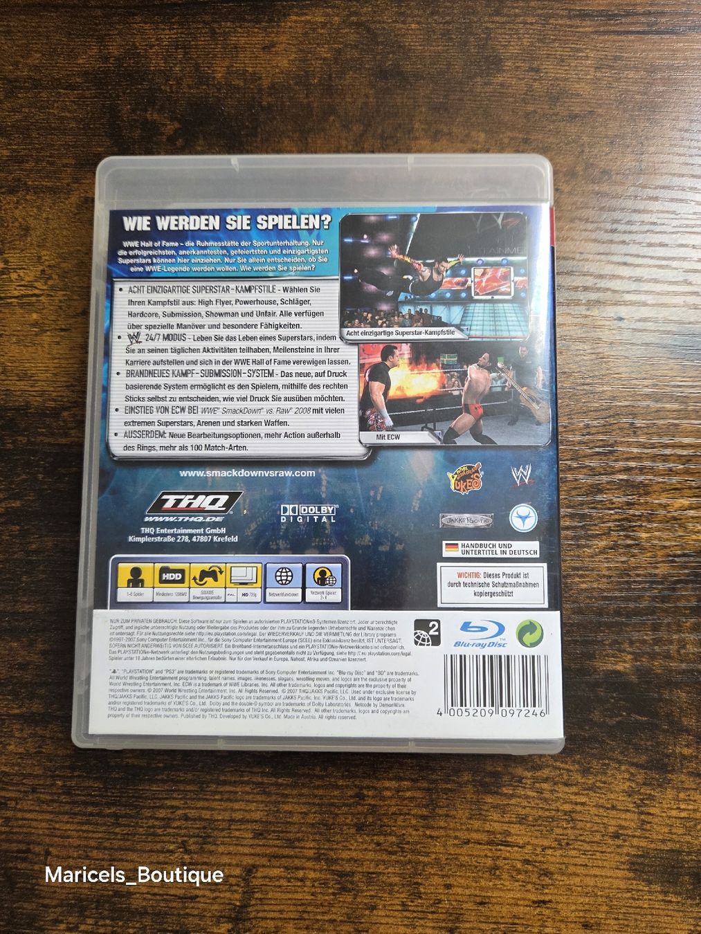 Jeux: WWE SmackDown vs Raw 2008 PS3 Spiel – D'occasion à Winterthur par Maricels_Boutique 3
