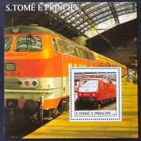 Sao Tome und Principe-Mi Block 469 ** (2003) Bahnmotive