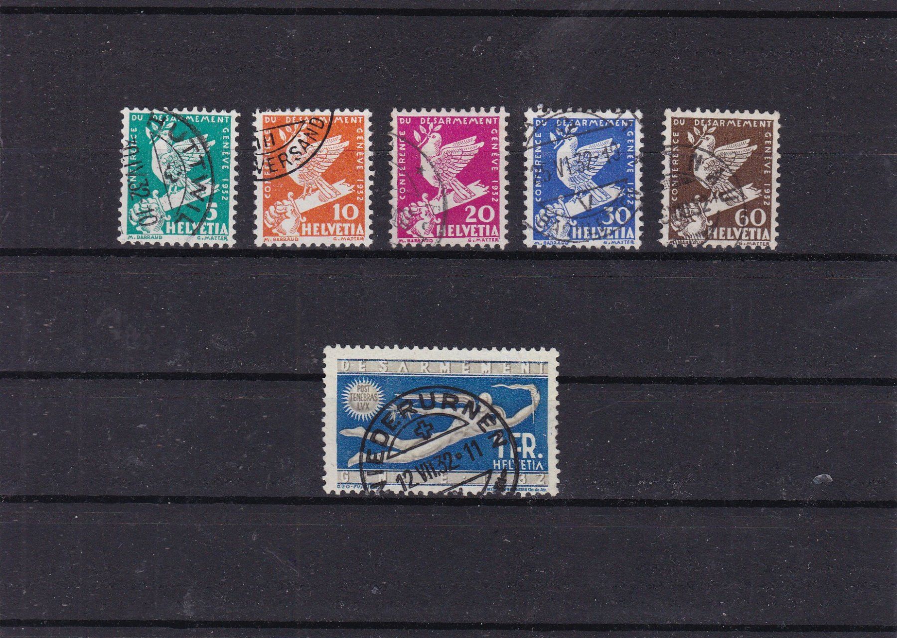 Alle Briefmarken: SCHWEIZ 1932 – Gebraucht aus Gretzenbach von Sikim