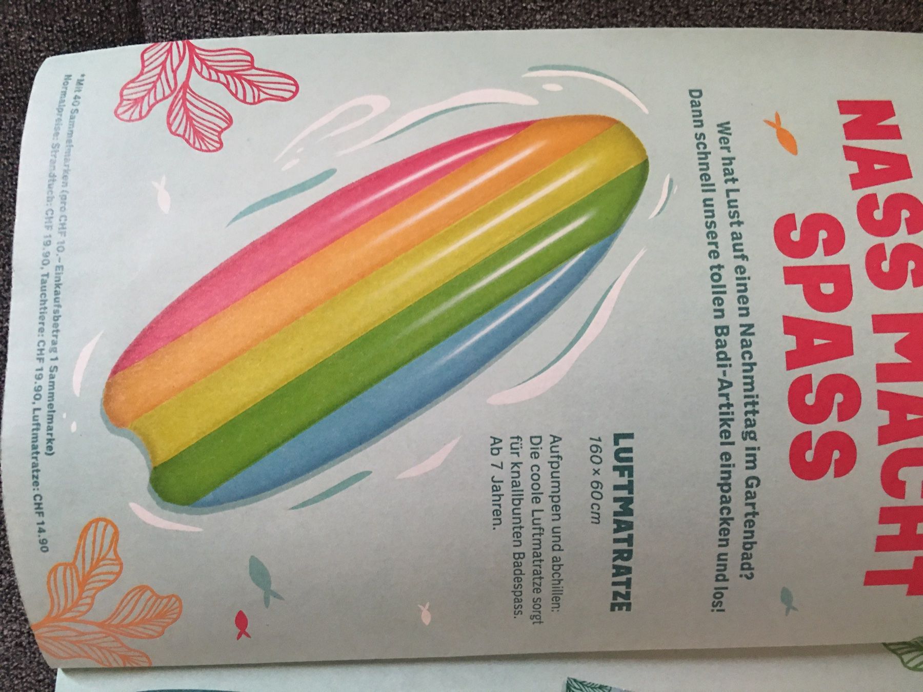 Coop Raccolte di bollini & punti: Luftmatratze Coop   Summer Splash - – Nuovo e nell'imballaggio originale da Gelterkinden venduto da cobra0110 1