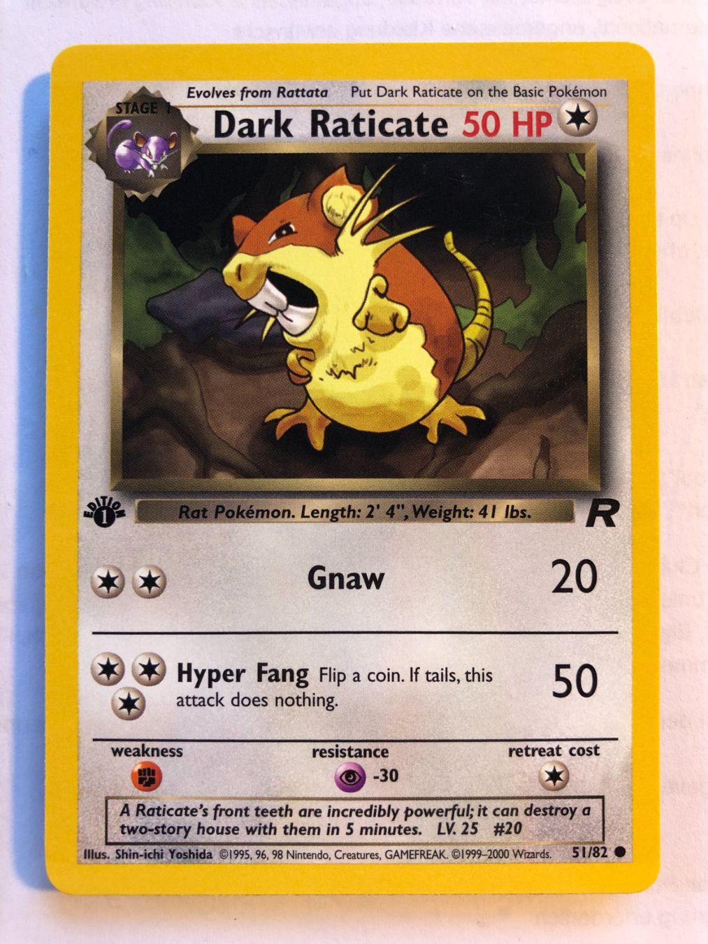 Sammelbilder & Trading cards: Dark Raticate 1st Team Rocket - MINT - ab 1.- – Gebraucht aus Giubiasco von dan_pr8b