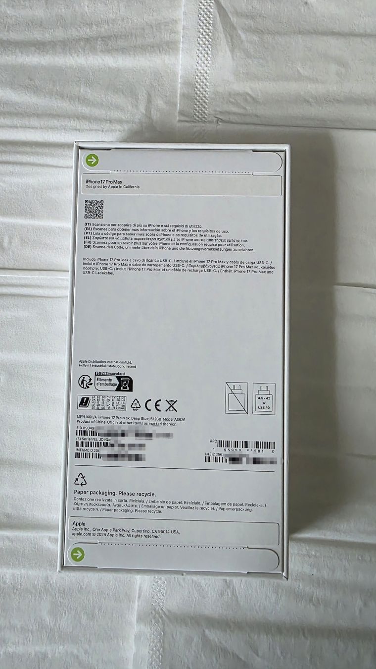 Apple Portables: Apple iPhone 17 Pro Max 512GB Deep Blue NEU versiegelt – Neuf avec emballage d'origine à Malters par Mary.Sp 1