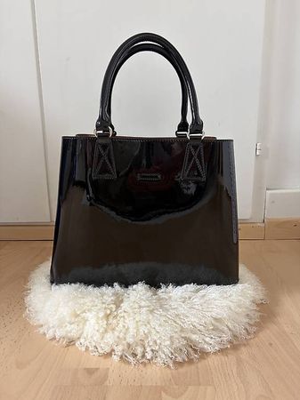 Tasche aus echtem Leder | Lack