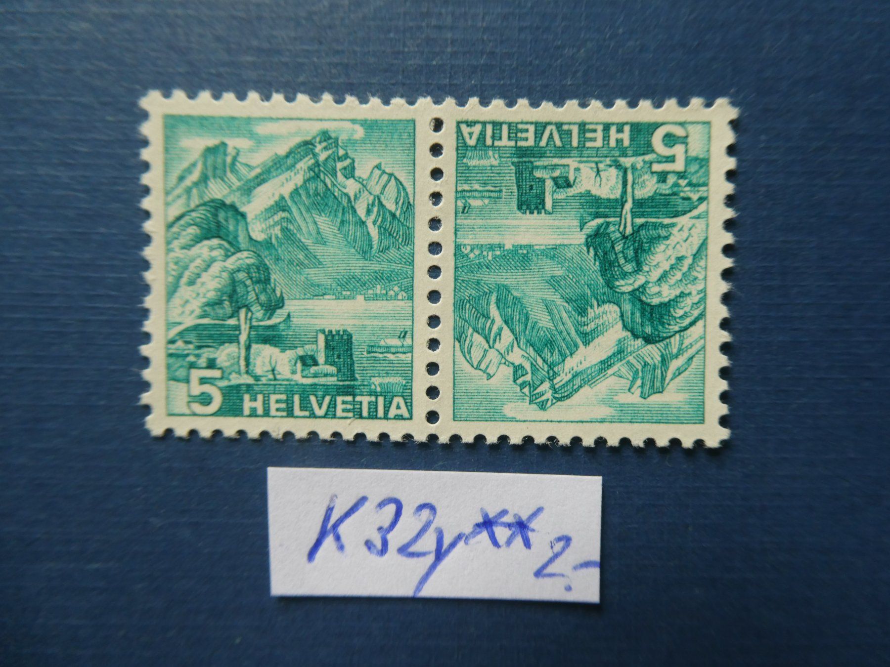 Alle Briefmarken: CH Kehrdruck Nr. K33y postfrisch ** – Gebraucht aus Lausen von Herbamare01