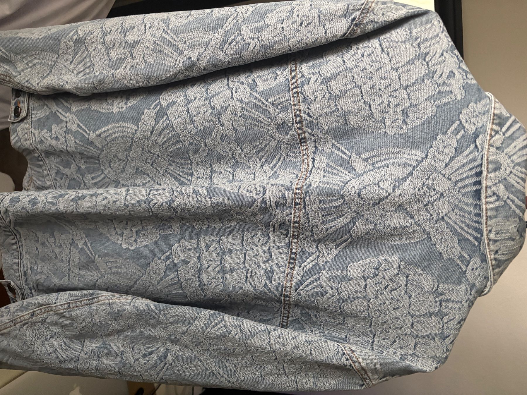 Giacche: Daily Paper – Light Blue Settle Macrame Denim Jacket – Usato da Wettingen venduto da kon_nnk7 1