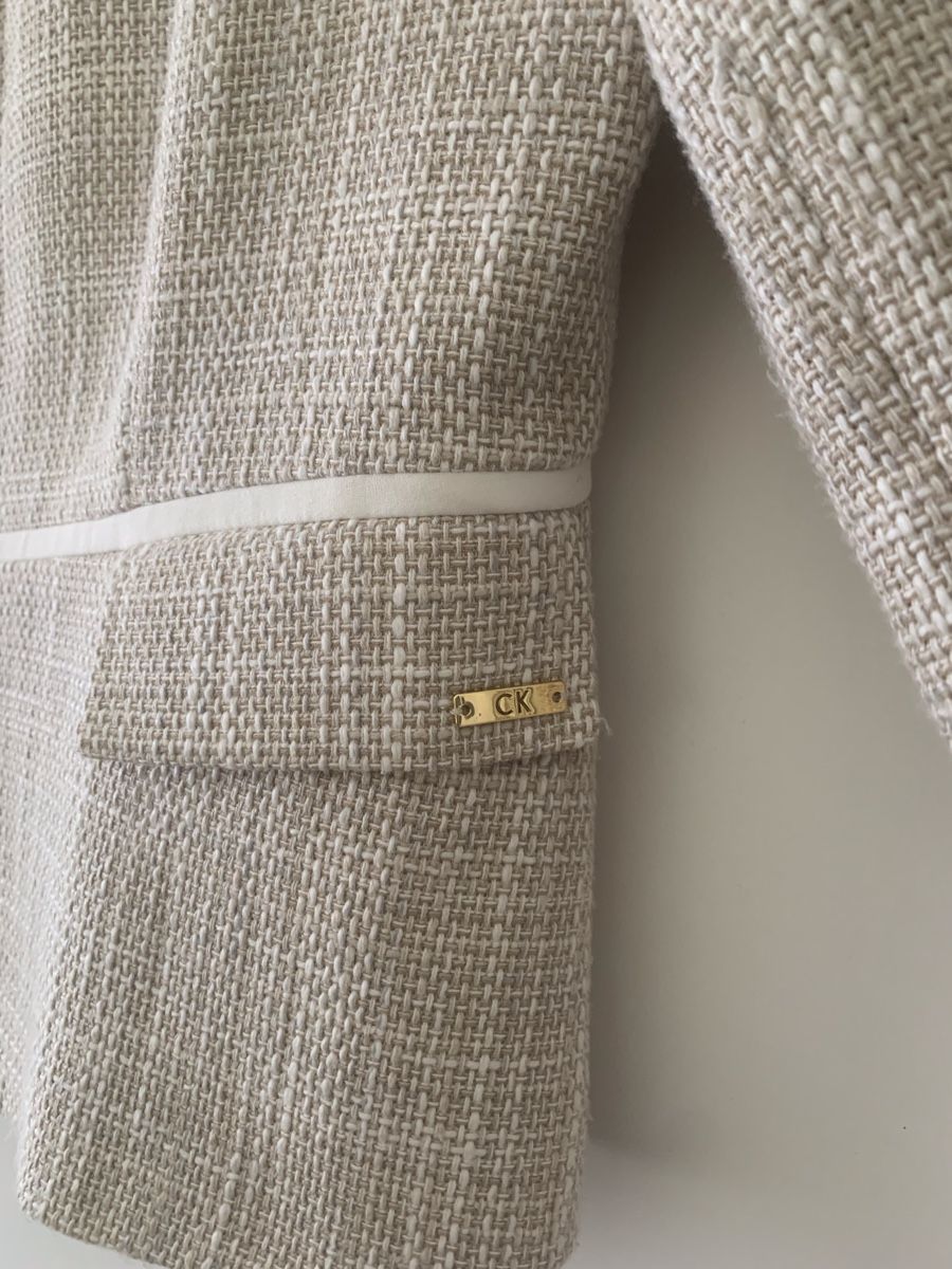 Calvin Klein Giacche: Blazer Calvin Klein, Gr. 38 beige – Usato da Biberstein venduto da Musig0 1