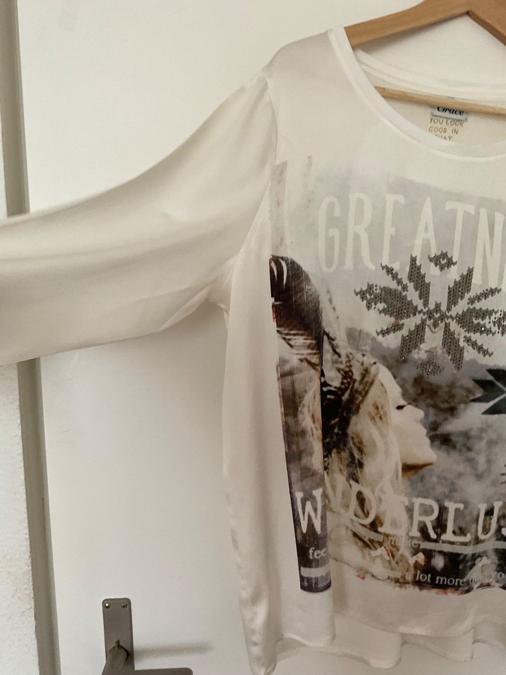 Grace Camicette: GRACE 100% Seiden Bluse Gr L ecrue – Usato da Urdorf venduto da alda02 3