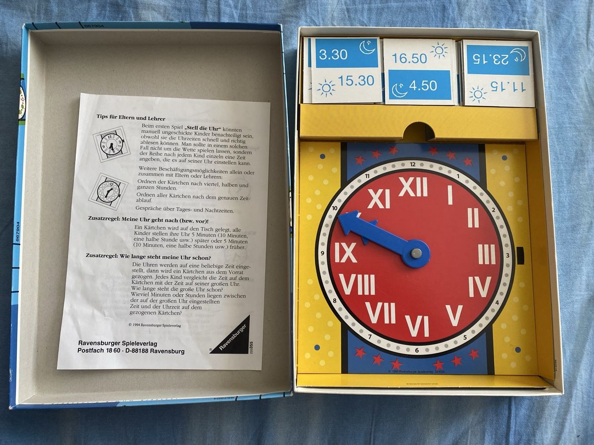 Giochi: Gioco da tavolo "Chi conosce l'ora?" Ravensburger – Usato da Winterthur venduto da ujk_78gs 1