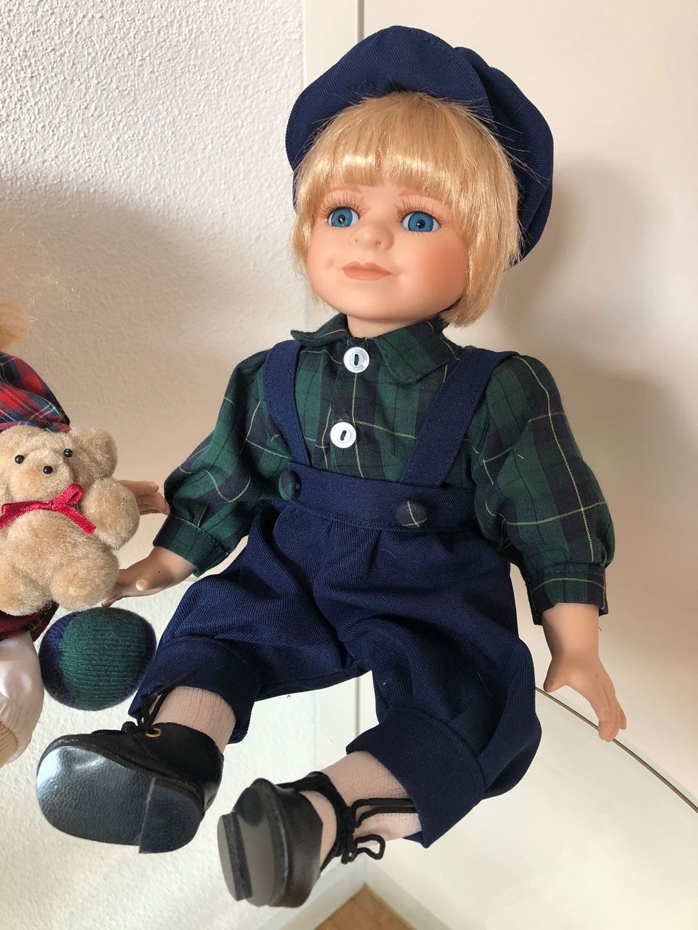 Bambole: Puppenpärchen handbemalt – Nuovo e nell'imballaggio originale da Balzers venduto da Kubus 1