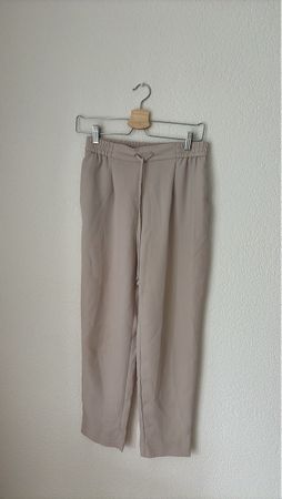 Pantalon femme XS beige taille élastique 