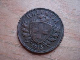 (W5) 2 Rappen 1914