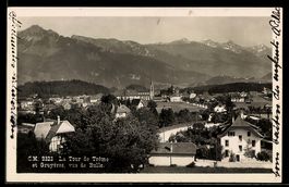 AK Gruyères, La Tour de Trême et Gruyères, vus de Bulle