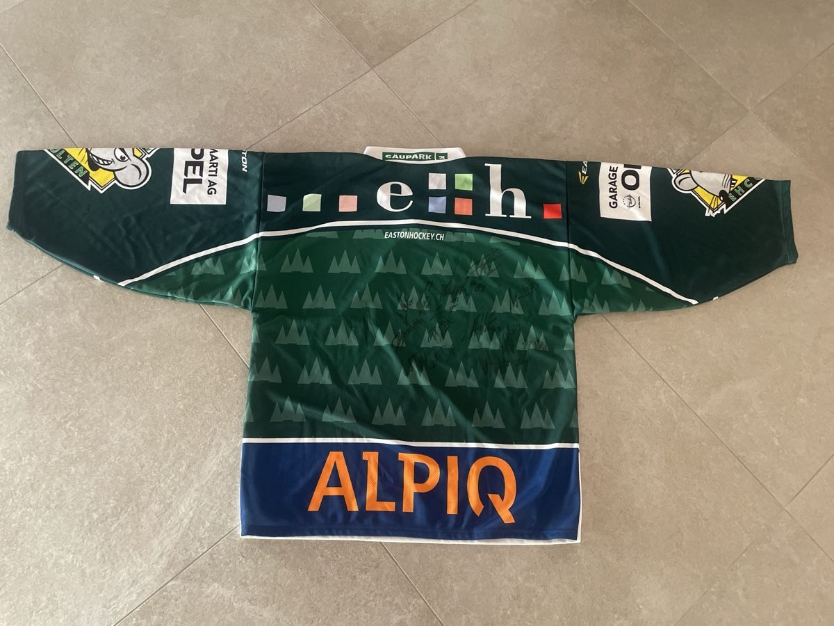 Canottiere & Pantaloni: Maillot/Trilot EHC Olten L mit autogramm Team – Usato da Genève venduto da jon_ydl8 1