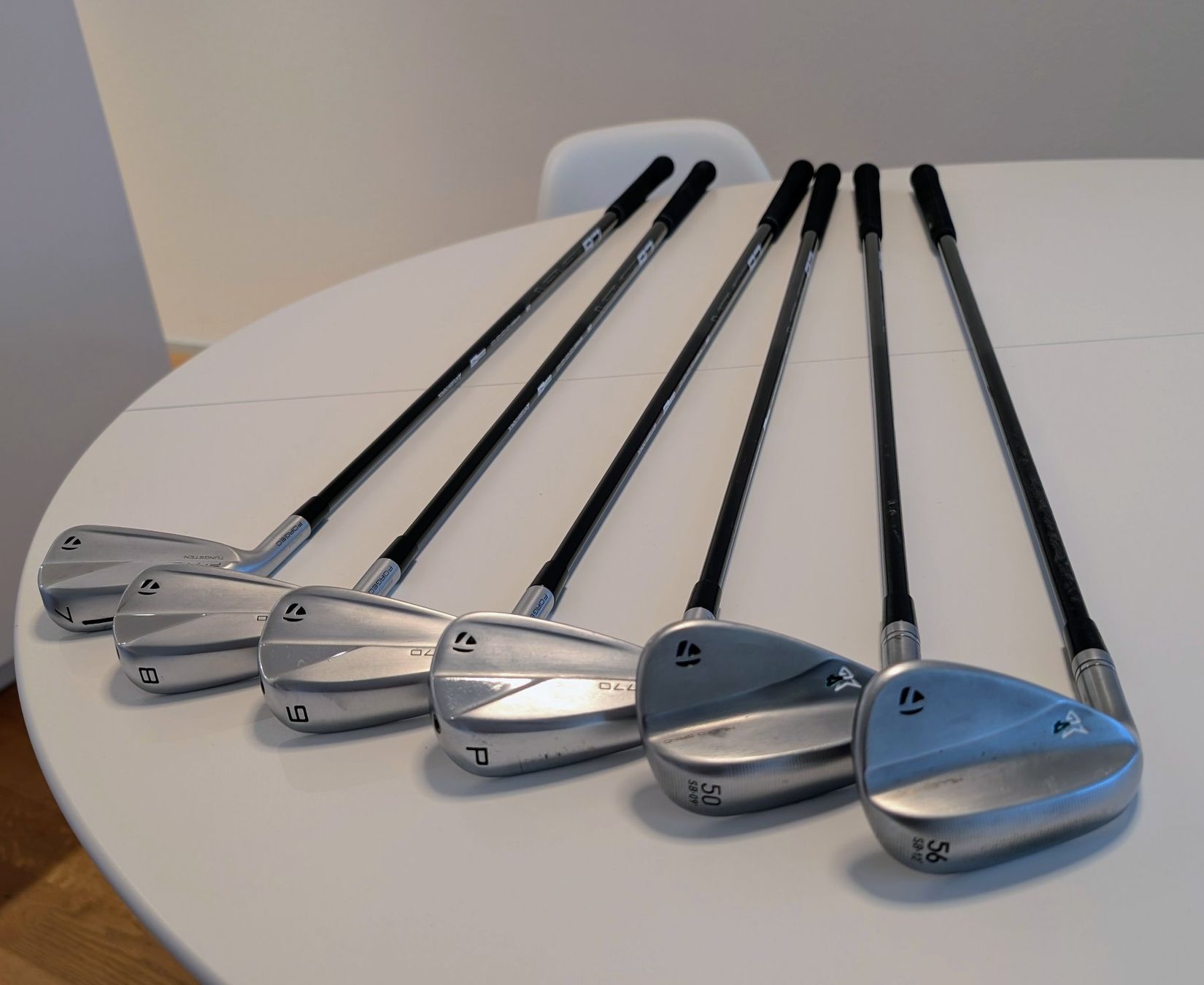 Taylor Made Mazze & Set: TaylorMade P-770 Eisen + Wedges LH – Usato da Meggen venduto da philgood67