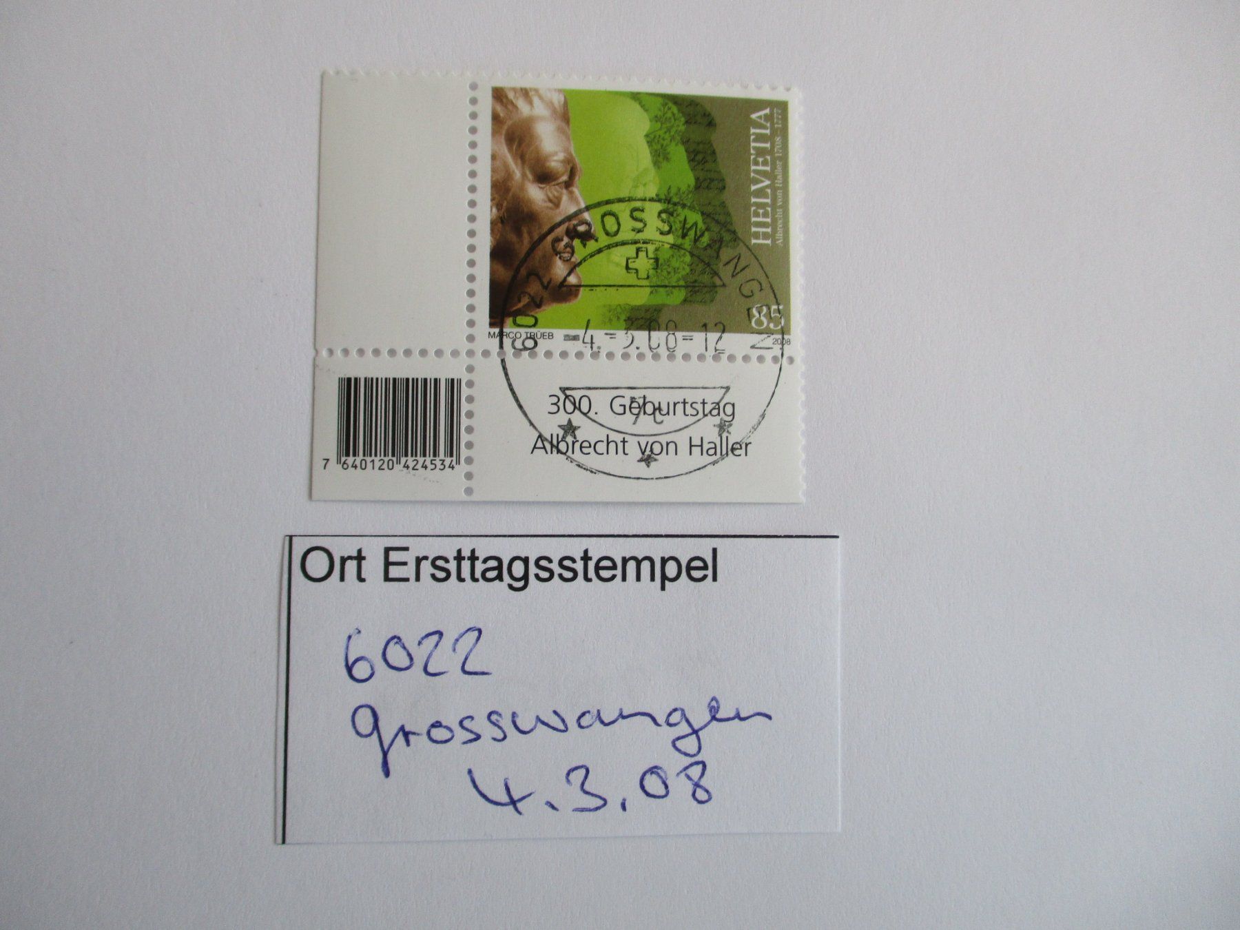 Alle Briefmarken: Voll Ort Ersttagsstempel 6022 Grosswangen – Gebraucht aus Langnau b. Reiden von Aktuell88