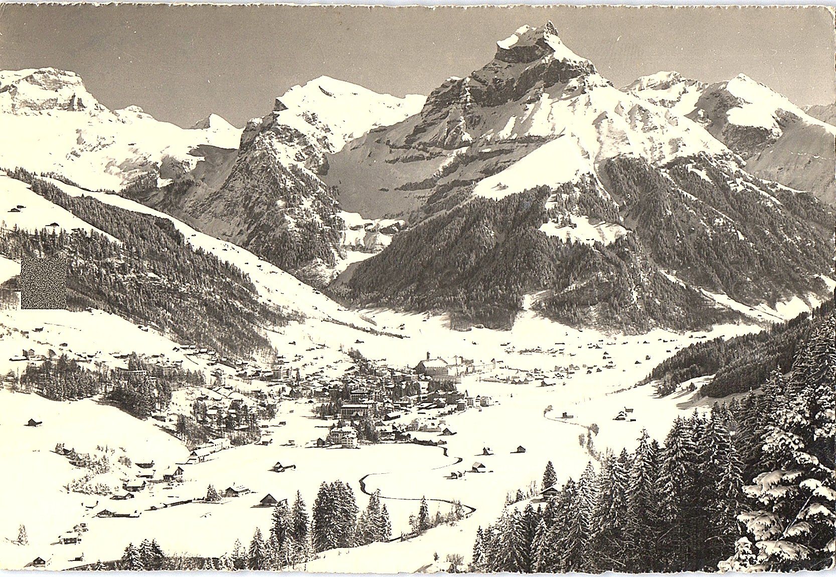 Ansichtskarten: AK ENGELBERG mit Hahnen 1960 – Gebraucht aus Würenlos von KKMeister