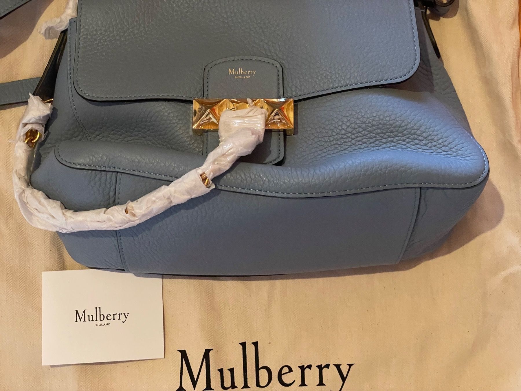 Mulberry Borse da donna: Mulberry Keeley Shoulder Bag (hellblau) – Nuovo e nell'imballaggio originale da Arbon venduto da free4style 6