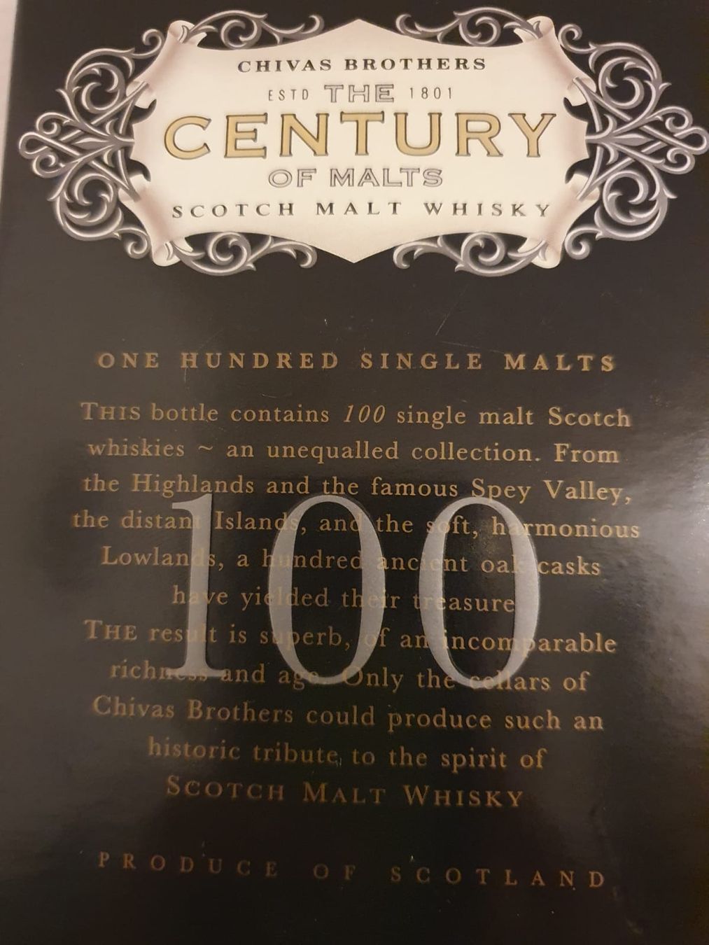 Chivas Regal Bevande alcoliche: Chivas The Century of Malts – Nuovo e nell'imballaggio originale da Langnau am Albis venduto da jer_pm72 5
