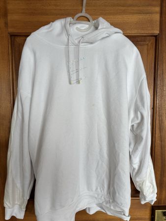 Weisser Nike Hoodie mit Logo Grösse XL