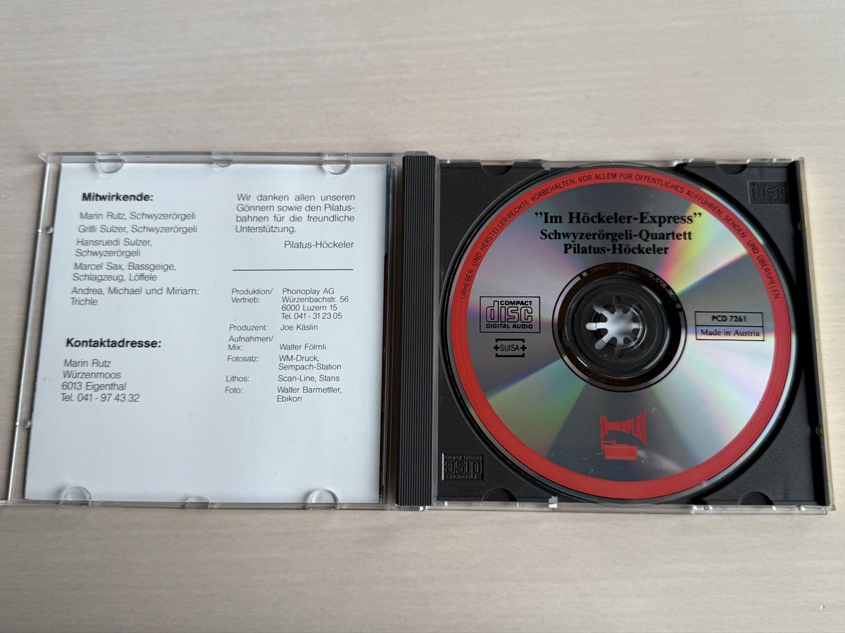 CDs: Schwyzerörgeli-Quartett Pilatus CD – D'occasion à Oberried Brienz par Chyara 2