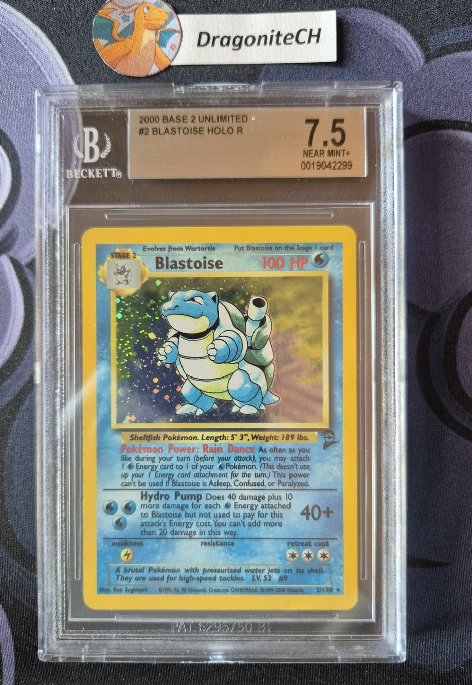 Pokémon Sammelbilder & Trading cards: Pokemon Karte Blastoise Base Set 2 BGS 7.5 – Gebraucht aus Hünenberg von DragoniteCH