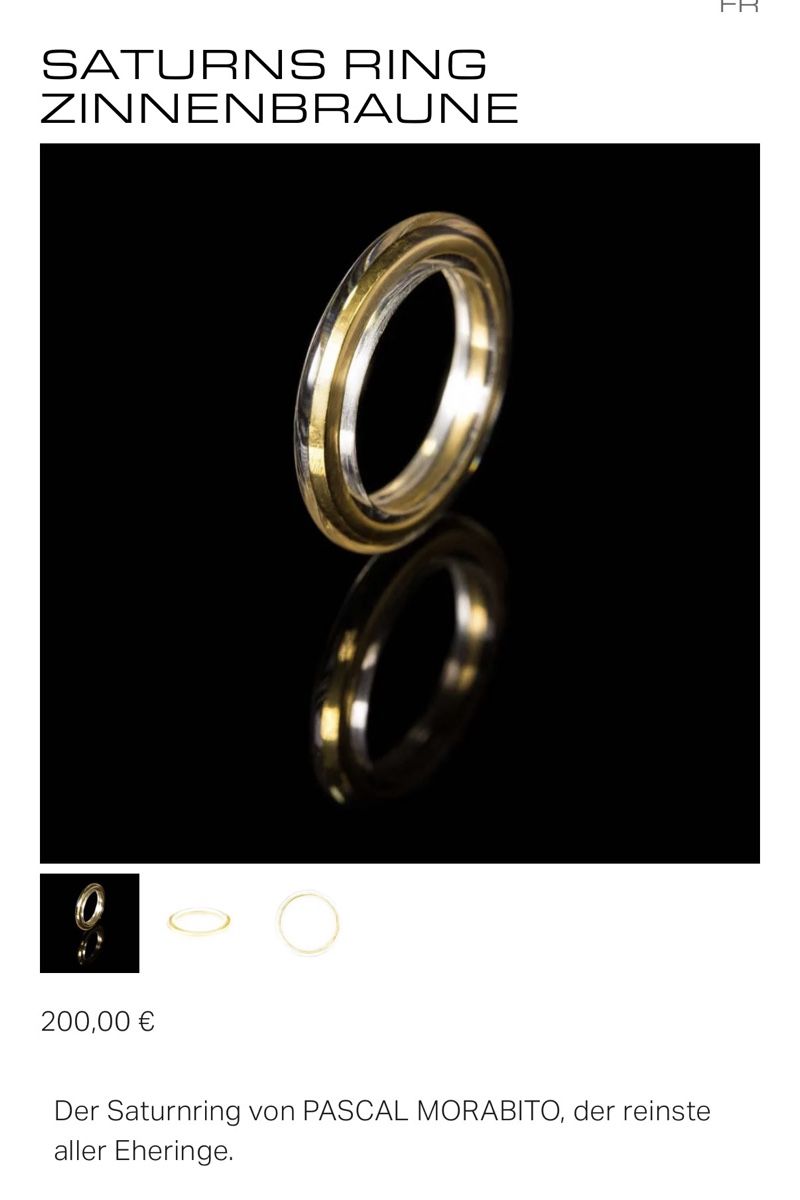 Bagues: Pascqual Morebito:   Saturns Ring Bronze P.Morabito & Silver – Neuf (Voir description) à Zollikon par houseofsamar 1
