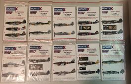 1/48 diverses masques Montex. 25 sets.