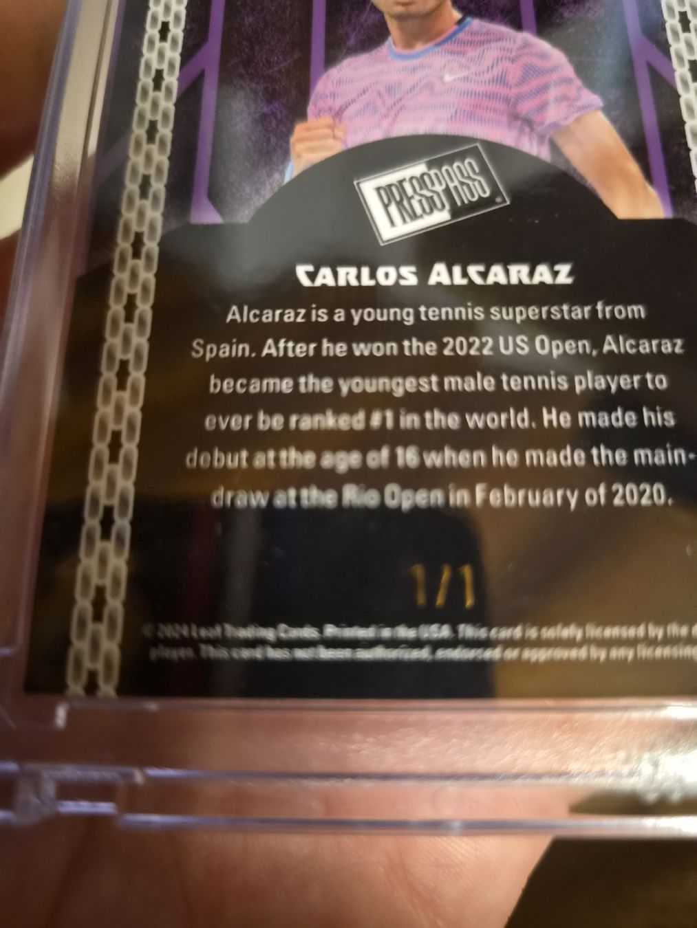 Carte collezionabili: Catre unique Carlos Alcaraz  – Nuovo (secondo la descrizione) da Rue venduto da vin_cj76 2