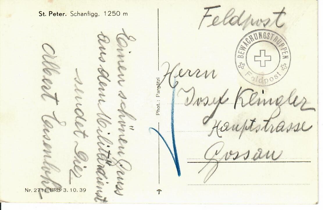 Cartoline postali: St. Peter Schanfigg – Usato da Hochdorf venduto da Ziegel-16 1