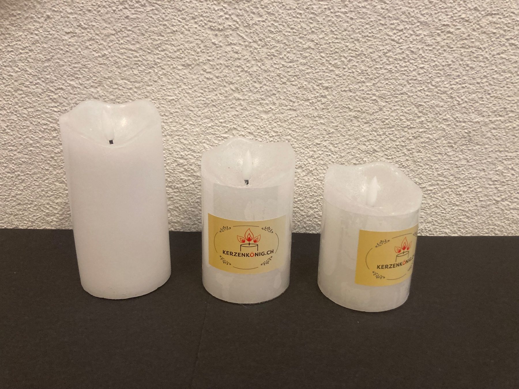 Candele: LED Echtwachs-Kerzen-Set, 3 Stück, mit  Timerfunktion, weiss – Nuovo e nell'imballaggio originale da Neuenhof venduto da jorogo