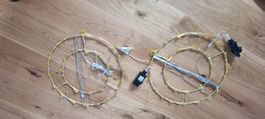 2er-Set: goldene Leuchtkränze