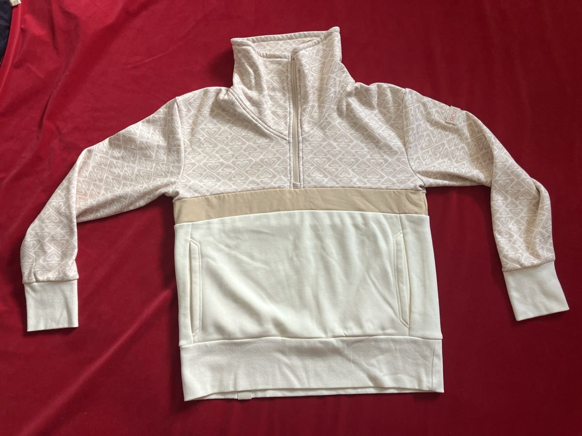 Roxy Pulls & Sweat-shirts: Roxy Pullover Damen Grösse M beige gemustert neuwertig – Neuf (Voir description) à Muralto par jac_hkz5
