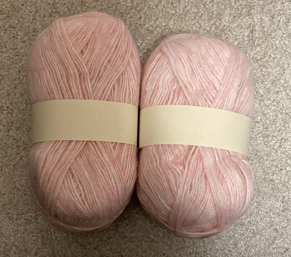 Lana: 400 g rosa-weisses Bambusfaser-Mischgarn – Nuovo e nell'imballaggio originale da Wagenhausen venduto da M.Sieg