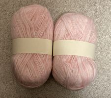 400 g rosa-weisses Bambusfaser-Mischgarn