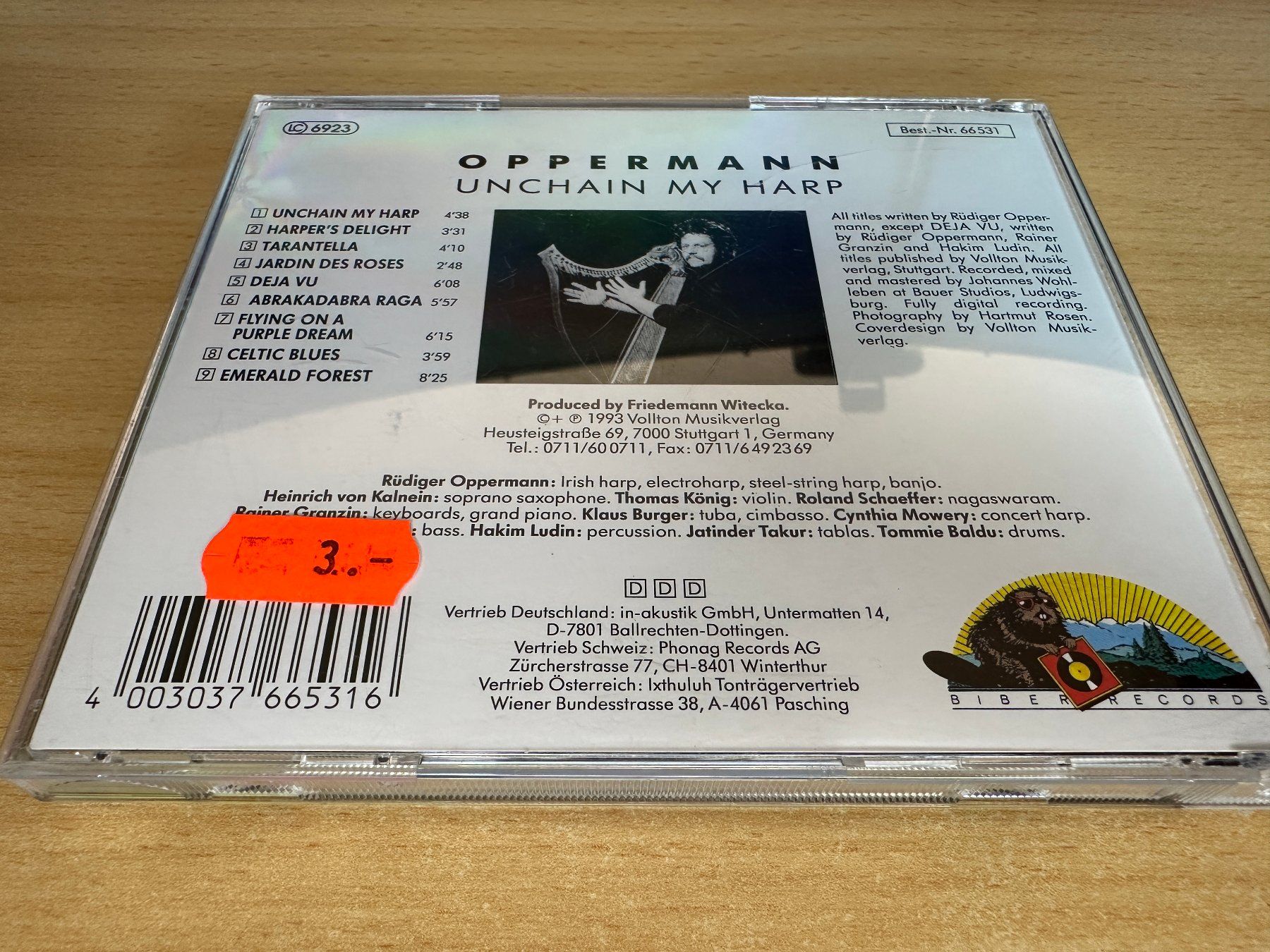 CDs: Oppermann - Unchain My Harp – Gebraucht aus Rikon im Tösstal von Alpenmutz 1