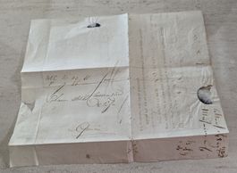 Dokument historische Faltbrief Fachbestädigung Empfangschein