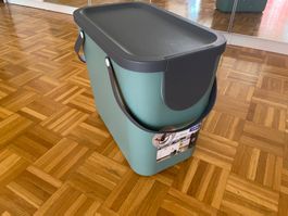 Rotho Recyclingbox mit Deckel grün, 25 L, neuwertig