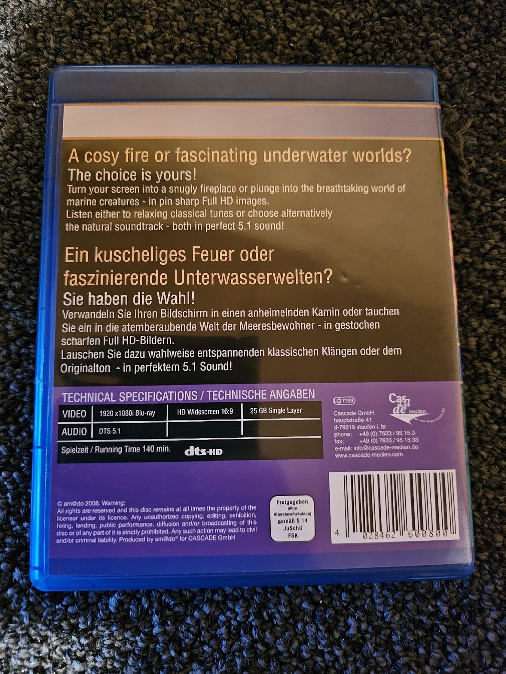 Tous les DVDs: Blu-ray Disc: Cosy Fire & Blue Waters – D'occasion à Ruswil par jan_bxl5 1