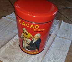 Vintage Cacao "Due Vecchi" Blechdose von Talmone, Rarität!