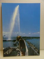 Vintage Postkarte Genf, Jet d'Eau, Schweiz 🇨🇭 10,5 x14,5
