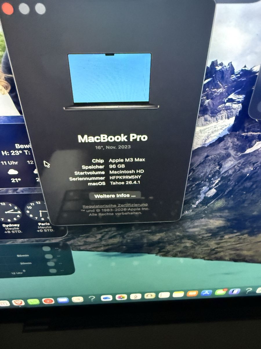Apple Portables: Apple Macbook M3 Max mit 96 Ram 2 tb ssd – Neuf (Voir description) à Studen BE par chi_dqt5 2
