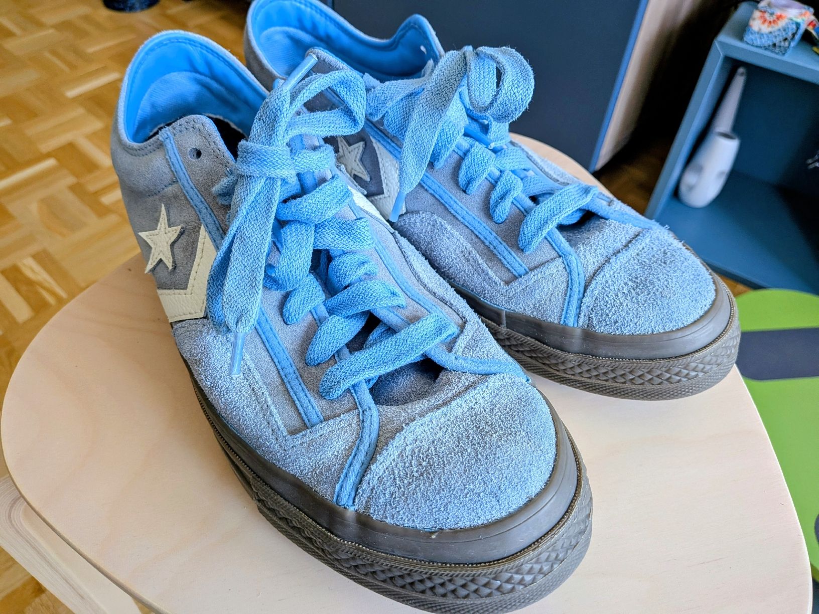 Converse Scarpe da uomo: Converse Star Player, Gr. 46, hellblau, Top Zustand! – Usato da Basel venduto da Sportsart 4