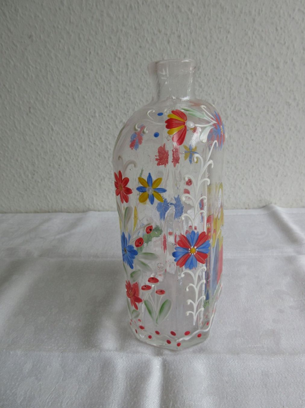 Bottiglie: Mundgeblasene Flasche mit Email-Dekor – Usato da Binningen venduto da tempipassati 3