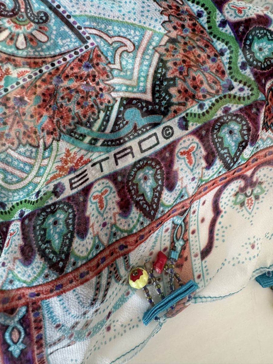 Etro Foulards, Tücher & Schals: Wunderschöne Stola Tuch Etro mit Perlen  – Gebraucht aus Oberglatt ZH von jul_nhy7 7