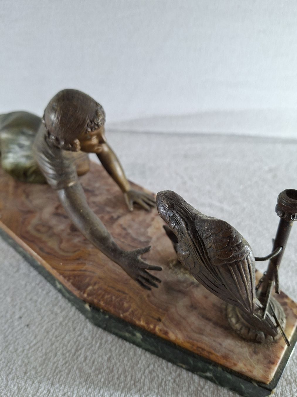 Skulpturen & Statuen: Art Deco Bronze auf Marmorsockel – Gebraucht aus Grindelwald von carro5 2