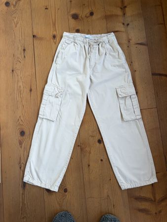 Pantalon Cargo Zara léger- 164/13-14-petit trou poche (pic2)