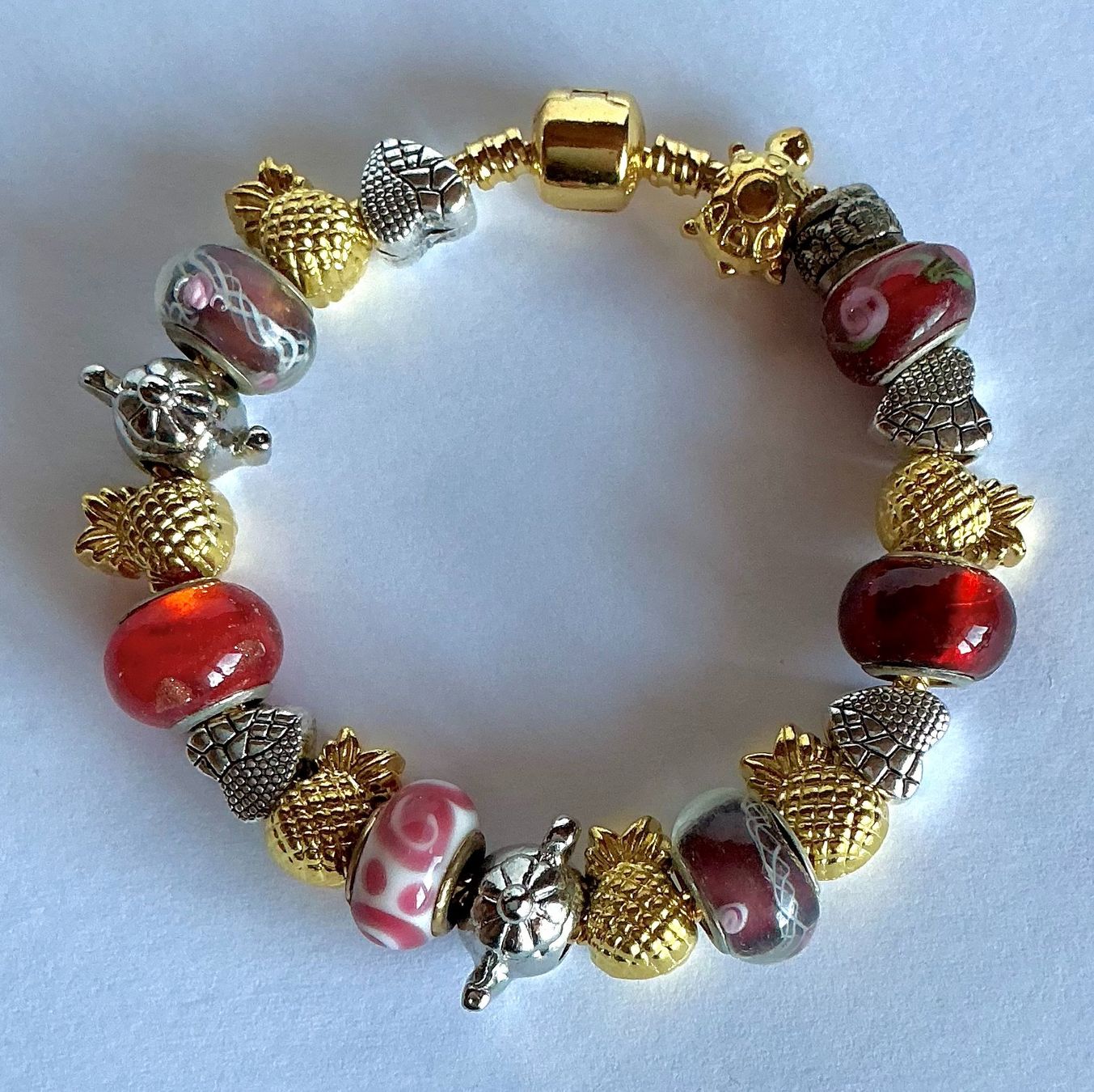 Ketten: SET STRANG ECHTE SÜSSWASSERPERLEN ARMBAND BEADS MURANO STYLE – Neu und originalverpackt aus Berg TG von magginello 4