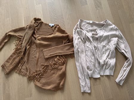 2 Herbst Pullover Fransenpulli Cardigan Gr. S/M